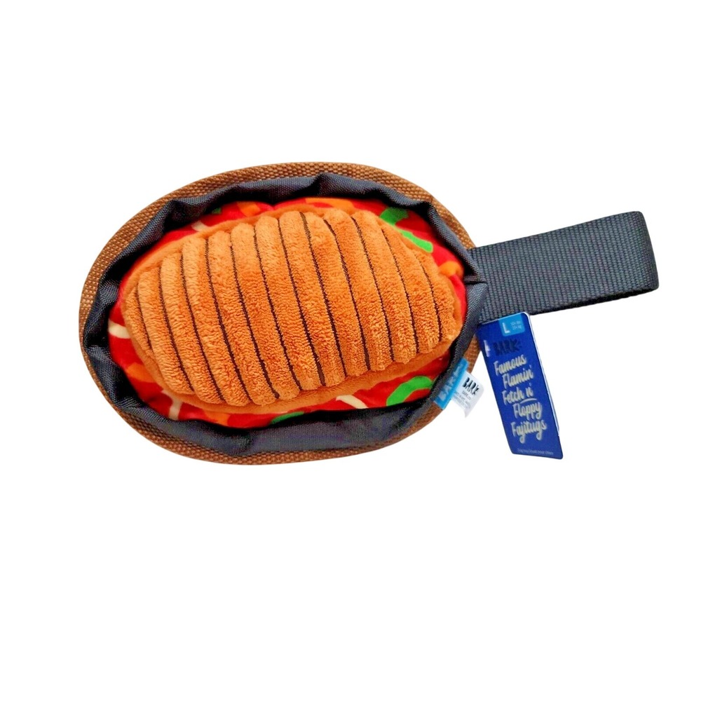 Bark Box Famous Flamin' Fetch N Floppy Fajitugs Dog Toy • Large‎ 50+ Lbs NEW